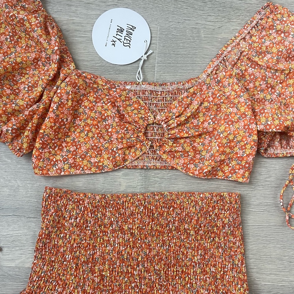 Princess Polly Senorita Set Orange Floral - Picture 5 of 5